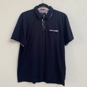 Ted Baker London Derry Flat Knit Polo Shirt Size 6